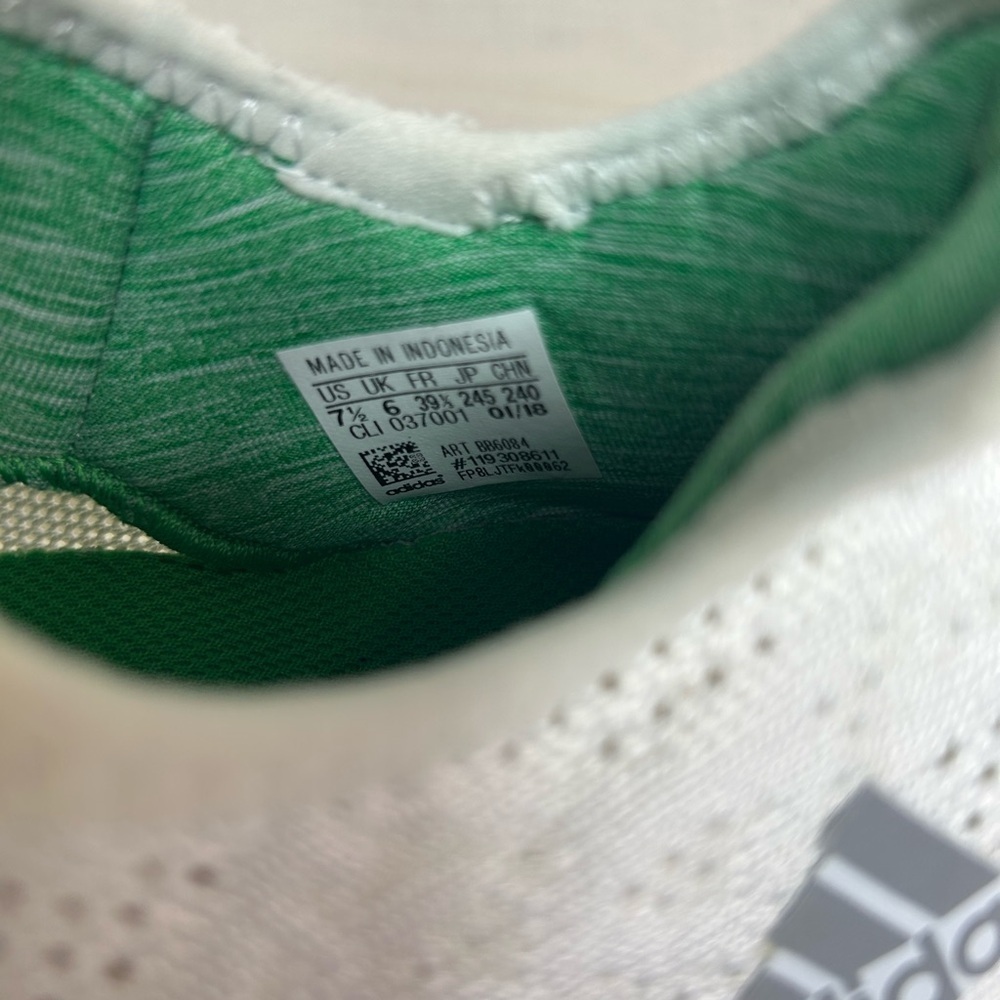 adidas Pureboost X Element Running Shoes – Women’s 7.5 – White / Green - Picture 7 of 8